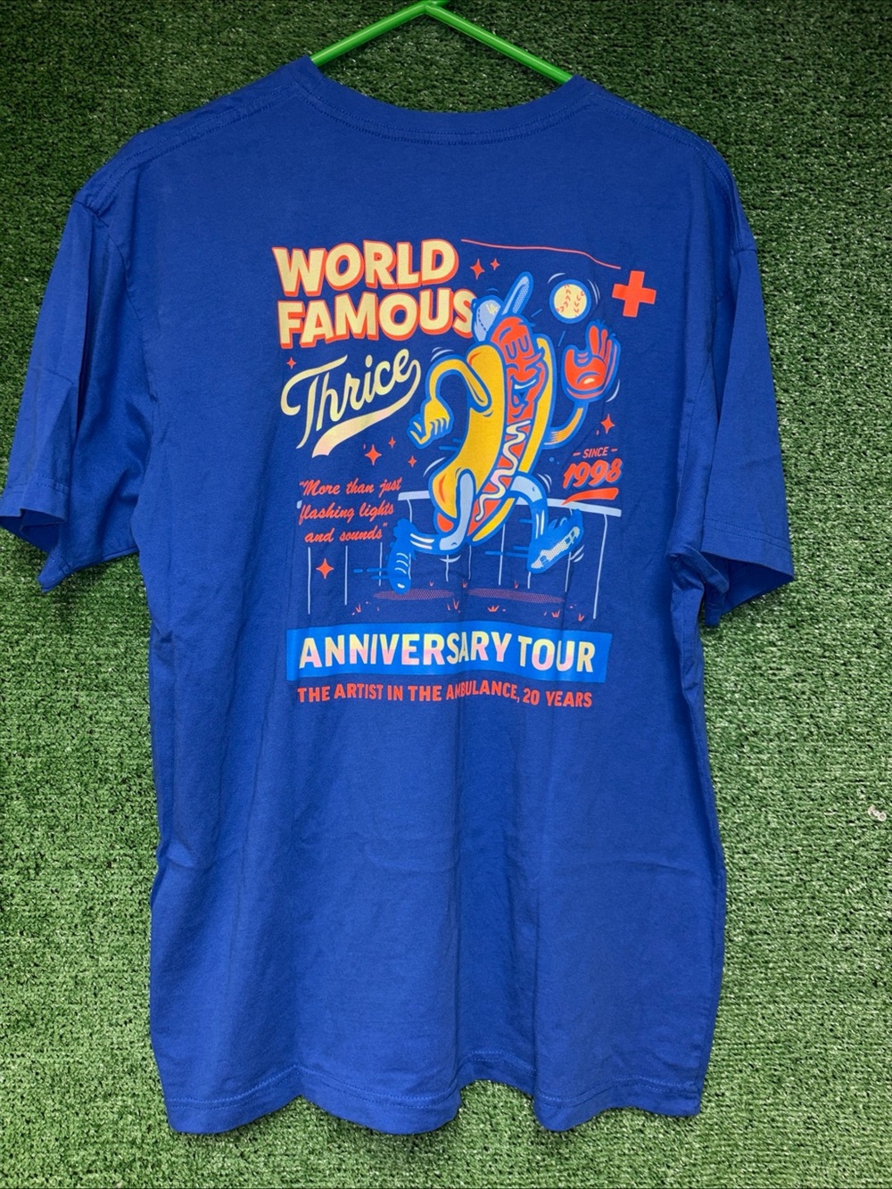 Thrice Dodgers Blue Shirt XL Pop Punk Emo LA